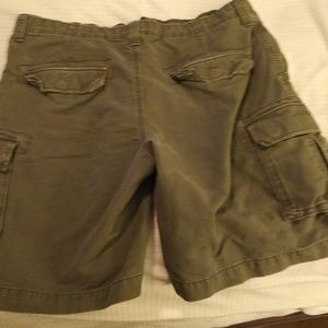 IZOD Green Army Shorts